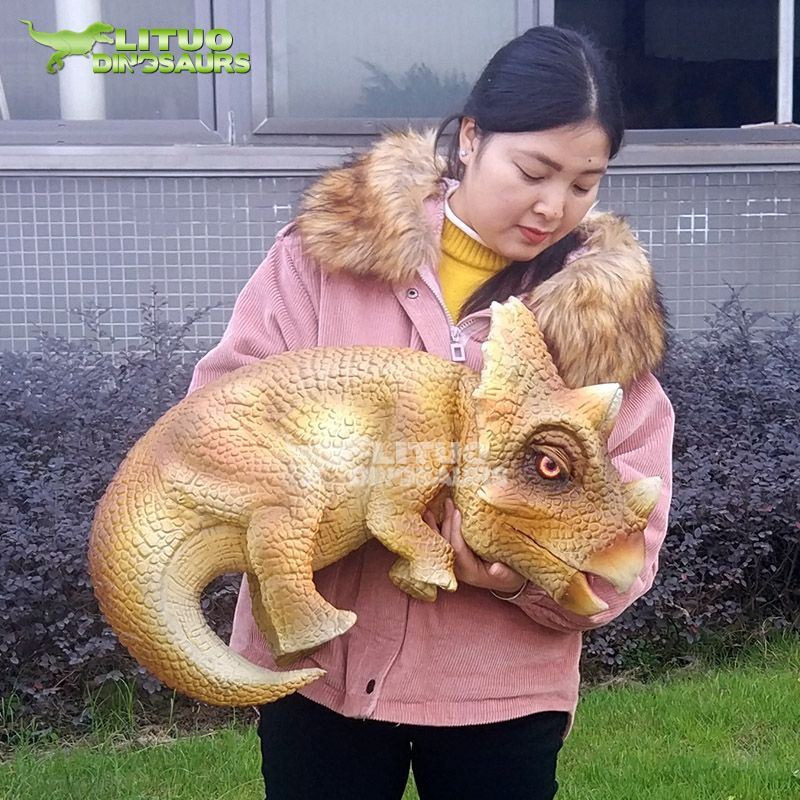 Realistic Triceratops Puppet